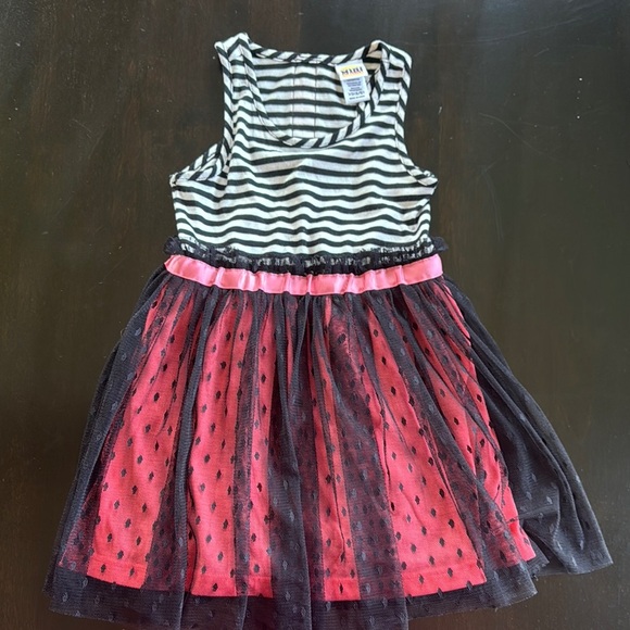 Harajuku Lovers Striped and Polka Dot Dress - Picture 1 of 4